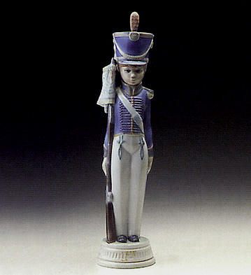 Soldier With Flag Lladro Figurine
