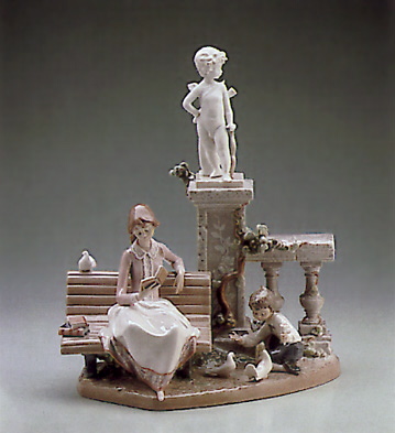 Studying In The Park Lladro Figurine