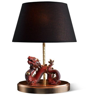 The Dragon - Red - Lamp (us) Lladro Figurine