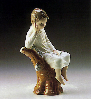 Thinker Little Boy Lladro Figurine