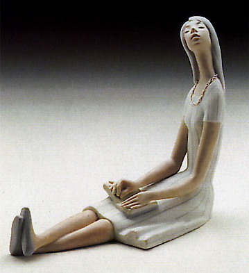 Thinking Girl Lladro Figurine