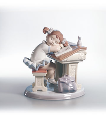 Waiting For The Bell Lladro Figurine