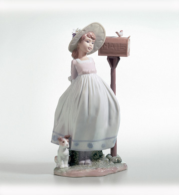 Waiting For Your Letter Lladro Figurine