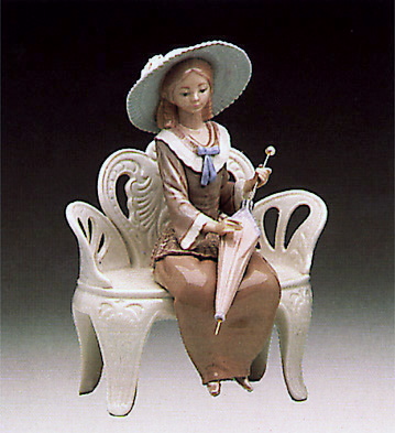 Waiting In The Park Lladro Figurine