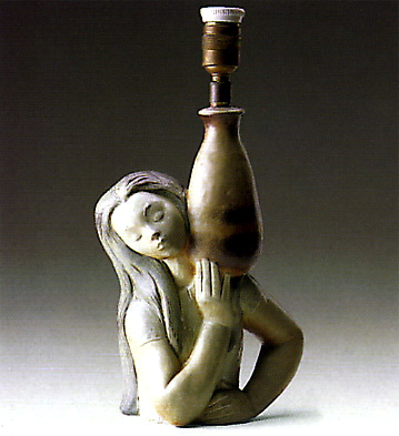 Water Carrier Girl (lamp) Lladro Figurine