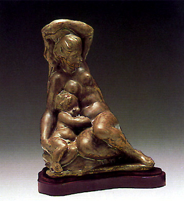 Woman With Baby -b- Lladro Figurine